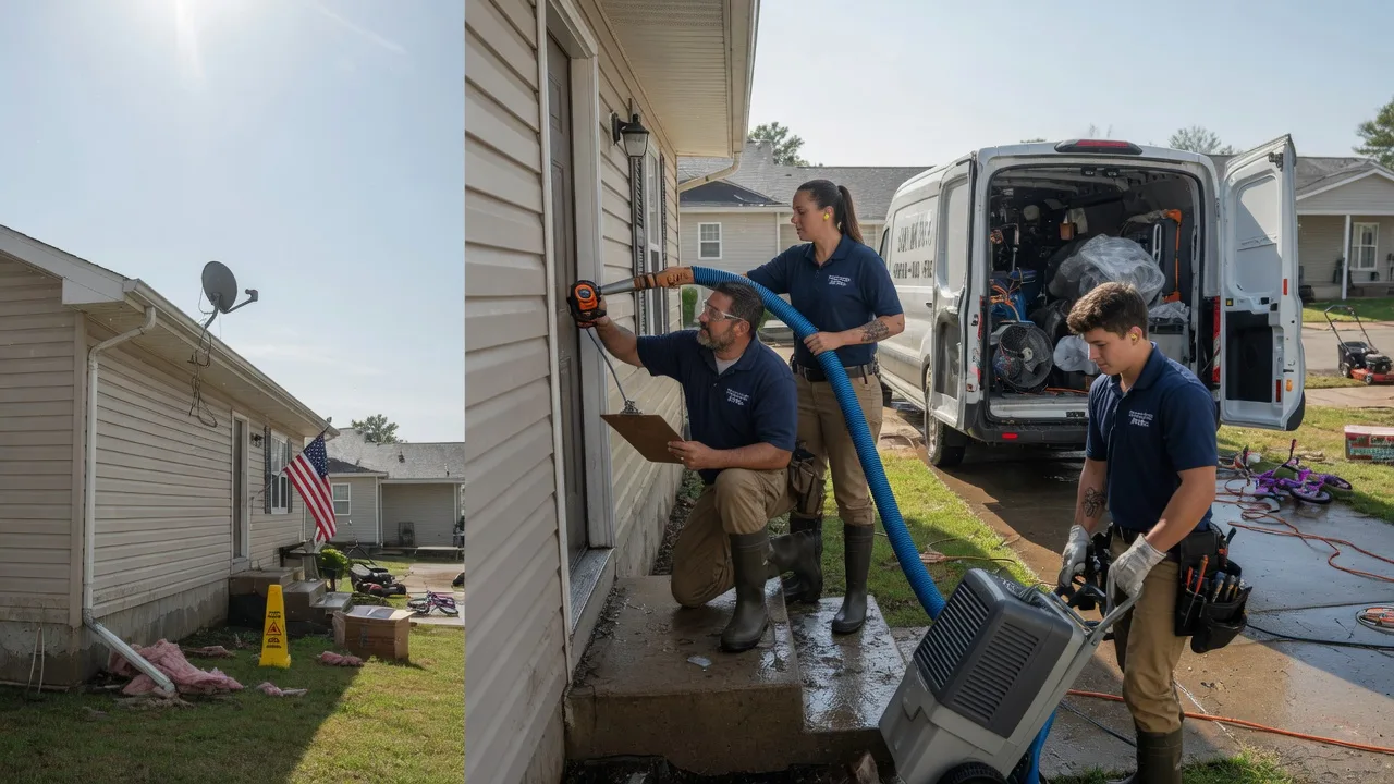 Ceiling Water Damage Restoration in Glenpool, OK near me